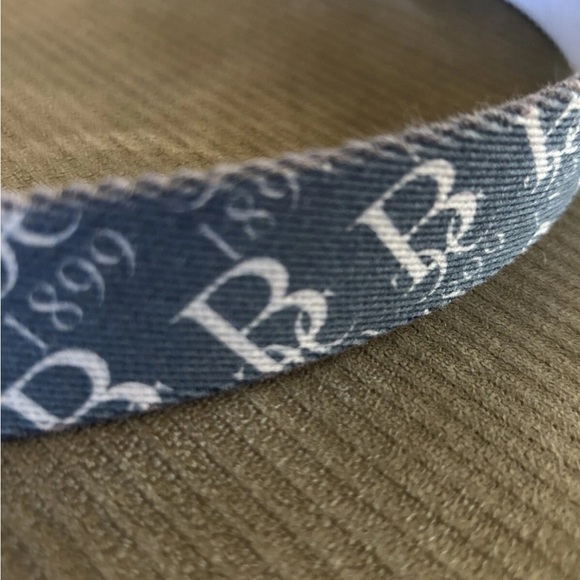 Doc Murphy Men’s Adjustable Blue w/ Brown Leather & Brass Buckle Belt EUC!! - Picture 5 of 9